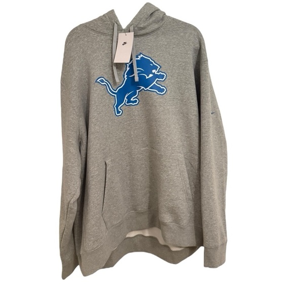 Nike Detroit Lions 3XL Gray Pullover Hoodie NWT - Picture 1 of 5